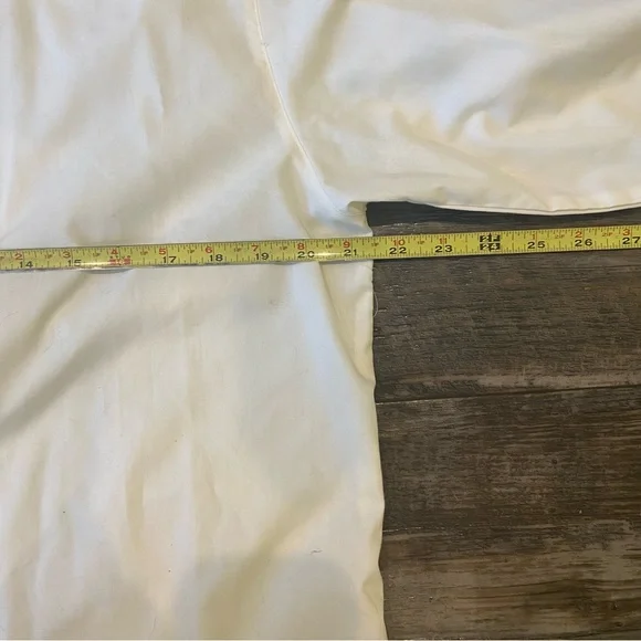 Vintage ivory button down blouse embroidered tea set motif - Picture 4 of 8